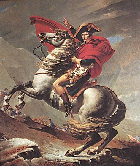 David Jacques-Louis: Bonaparte na Velkm svatm Bernardu