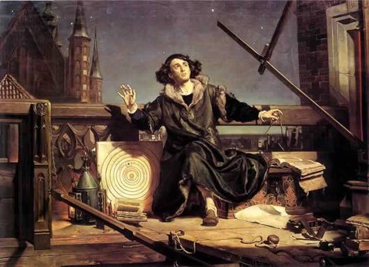 Astronom Kopernk rozmlouv sbohem. Obraz od Jana Matejka
