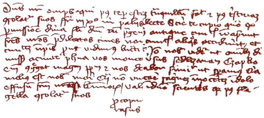 List Prokopa Holho ped osudovou bitvou u Lipan